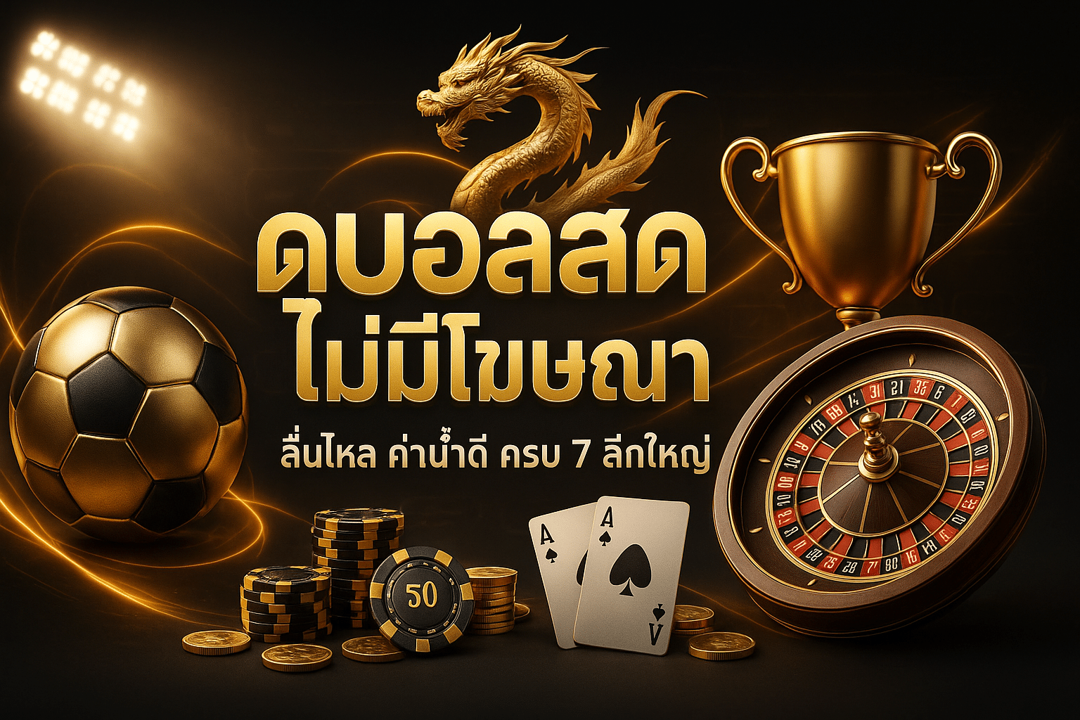 ดูบอลสด ไม่มีโฆษณา