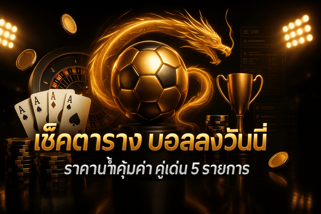 เช็คตาราง บอลสด วันนี้